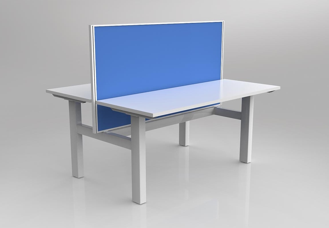 Agile Fixed Height Desk Double Side with Studio 50 Screen